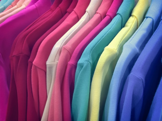 Close-up levendige Polo Shirts