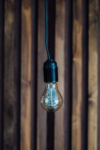 Foto prossimo piano della lampadina