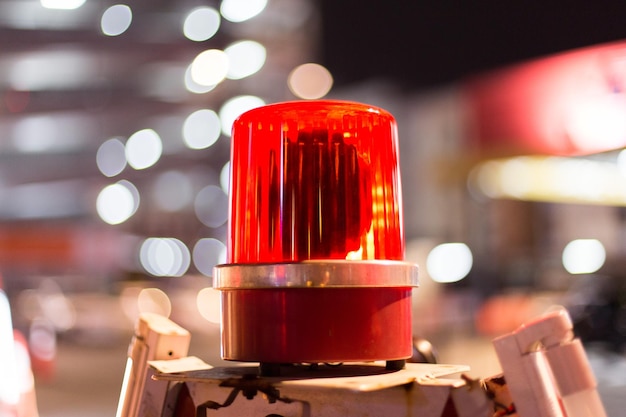 Photo close-up of lighting equipment in city at night