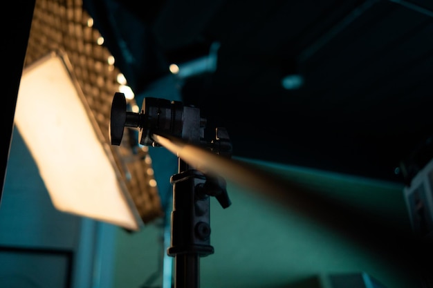 Close-up of lighting equipment