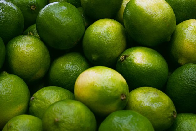 close-up lime, exotic tropical fruits