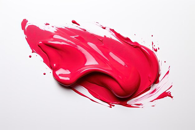 Close up of lipstick on white background