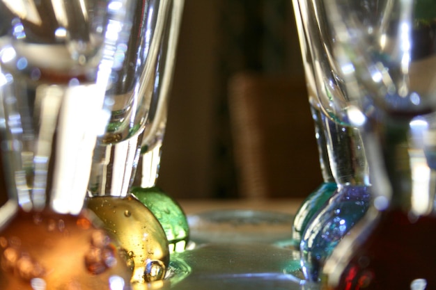 Photo close-up of liquid in glass container