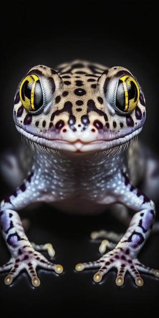 A close up of lizard and leopard generative ai