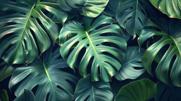 Close Up of Lush Green Leaves