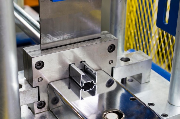 Close-up of machine part in factory