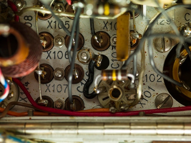 Photo close-up of machine part