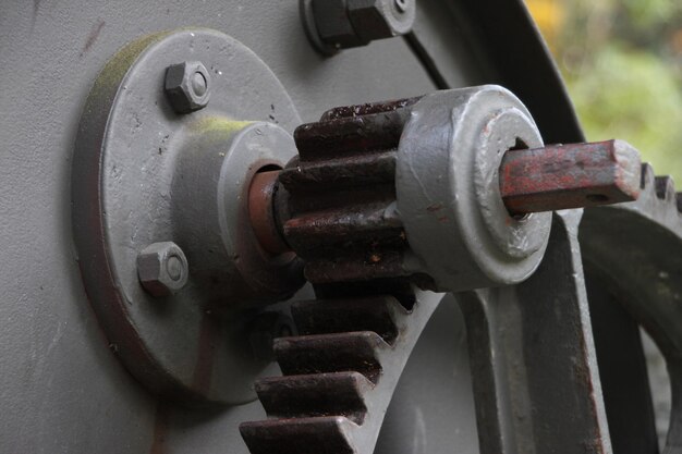 Photo close-up of machine part