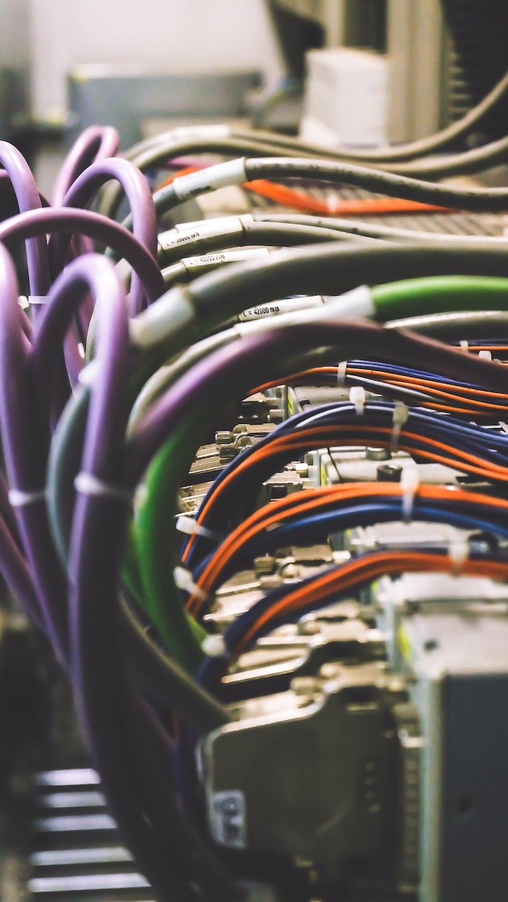 Photo close-up of machine plc