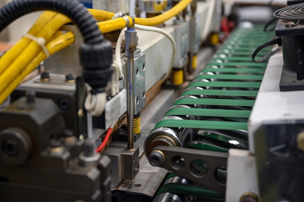 Close-up of machinery in factory