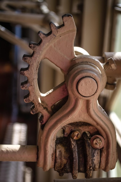 Foto prossimo piano delle macchine in fabbrica