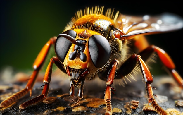 Close-up macro-opname Huisvlieg Musca Domestica Fly