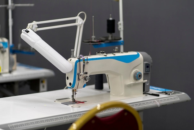 close up macro photo of a needle of sewing machine