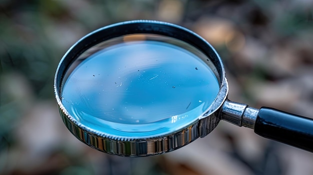 Close Up of a Magnifying Glass