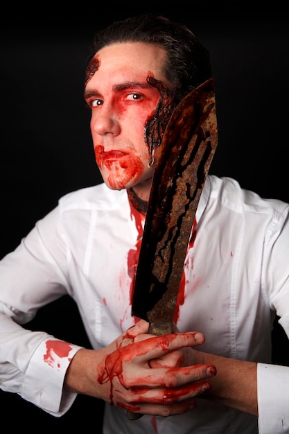 Photo close-up of man holding food