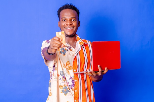 Close up of a man paying with credit card