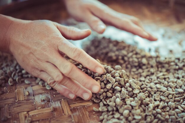 Photo close-up of man preparing food