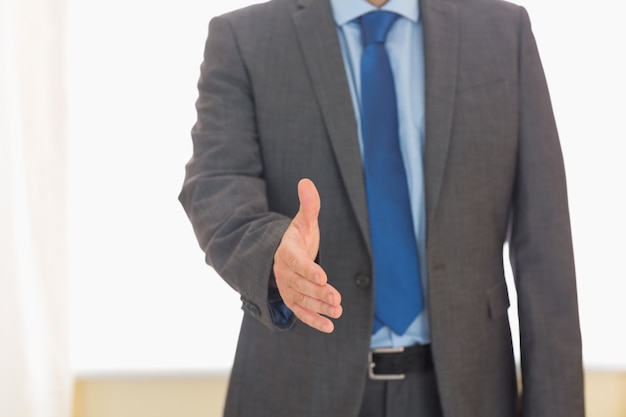 Close up of a man tending his hand