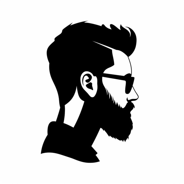 Photo a close up of a man with a beard and glasses generative ai