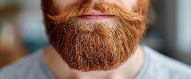 Close Up of a Man With a Red Beard