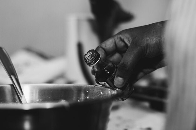 Photo close-up of man working