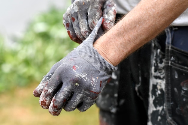 Photo close-up of man working