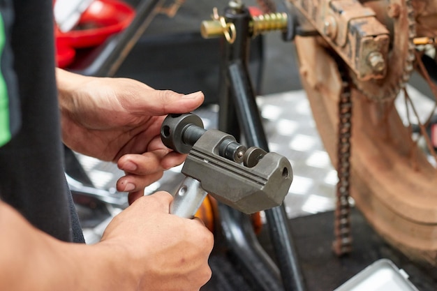 Photo close-up of man working