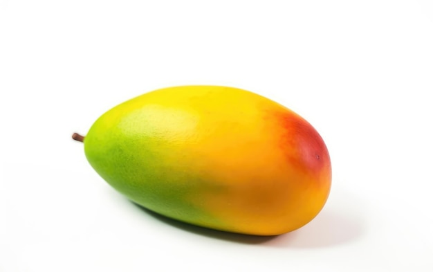 Photo a close up mango isolated on a white background organic natural exotic fruits ai generated