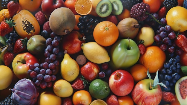 close up many fruit