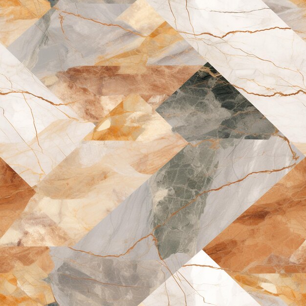 Photo a close up of a marble floor with a pattern of squares generative ai