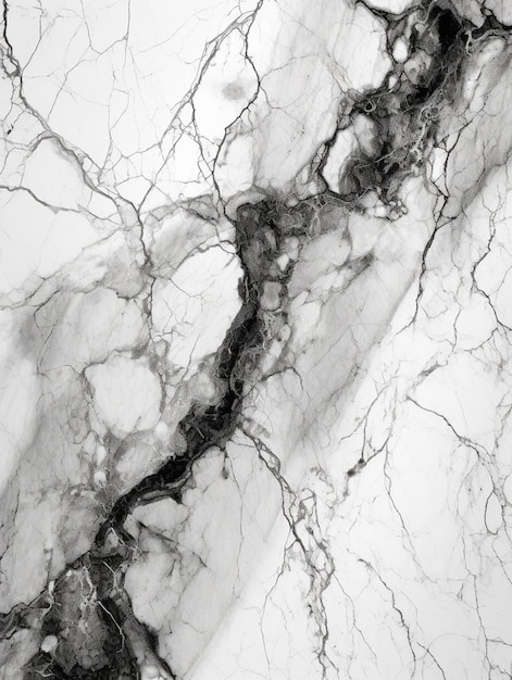 A close up of a marble slab with a black and white pattern generative ai