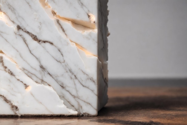 A close up of a marble table top