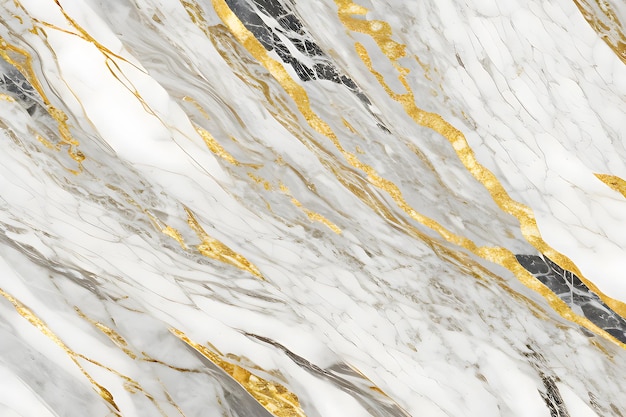 A close up of a marble wall with gold leaf design.