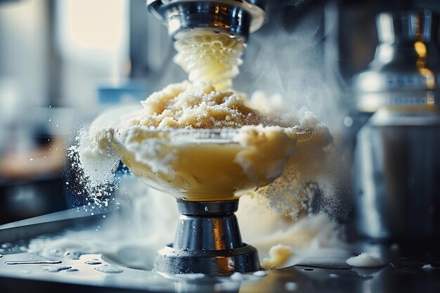 Close up of a margarita being blended