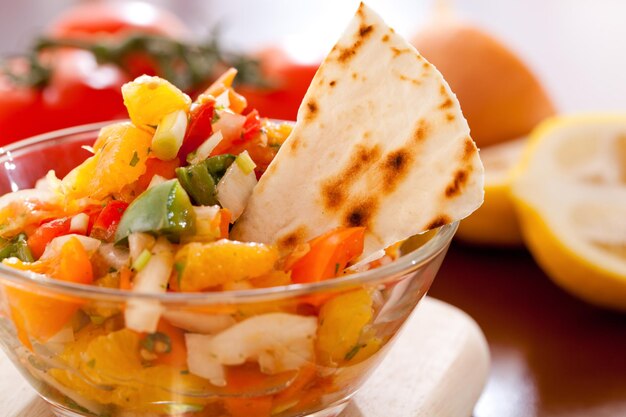 Close-up of meal served in bowl