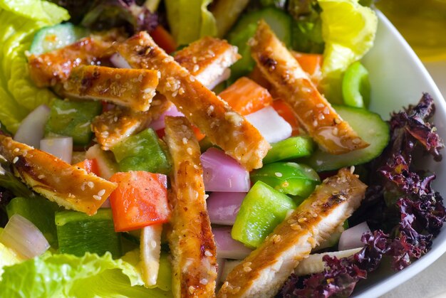 Close-up of meal served in plate