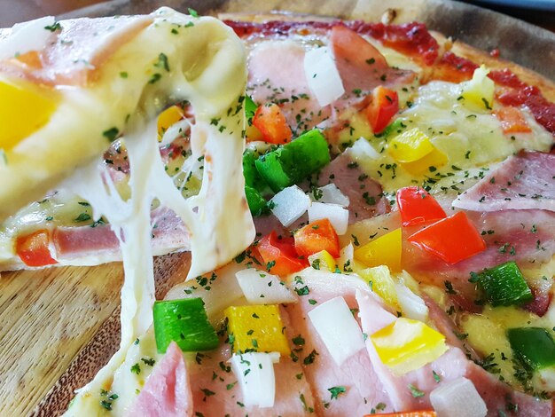 Close-up of meal served in plate