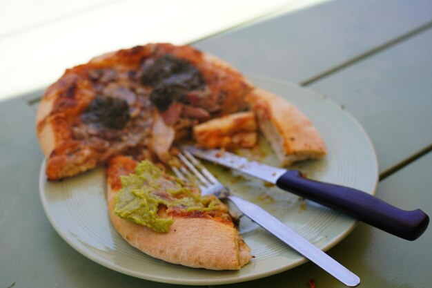 Close-up of meal served in plate