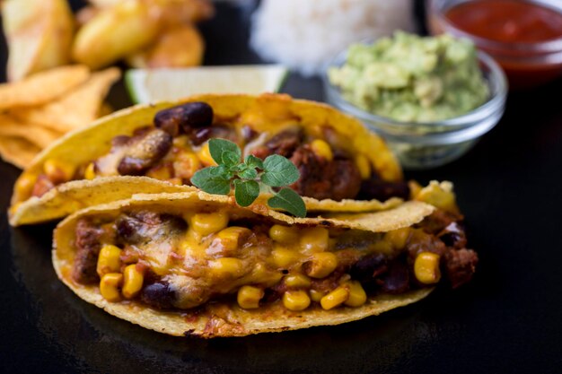 Close-up of meal served in plate