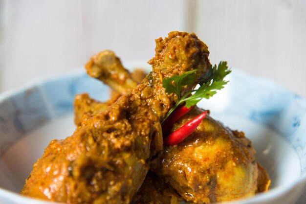 Close-up of meal served in plate