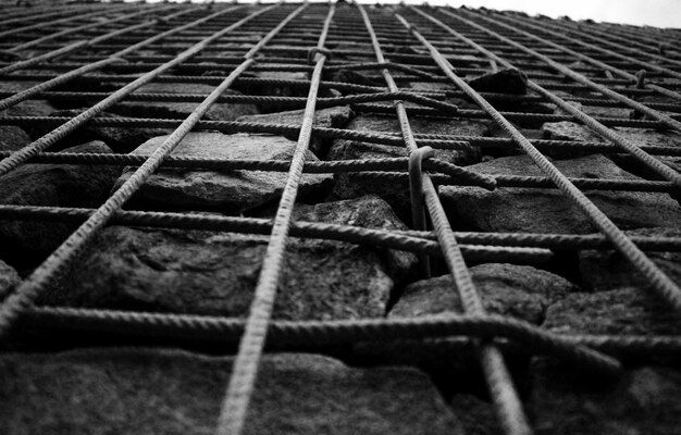 Close-up of metal grate