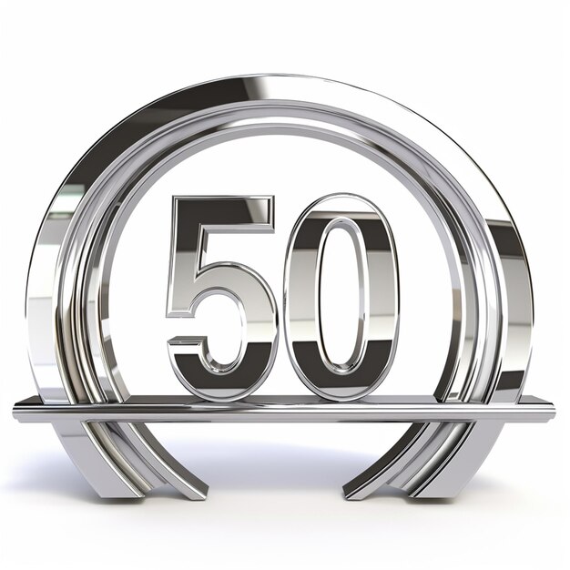Premium Photo A close up of a metal sign with a number fifty inside Premium Photo A close up of a metal sign with a number fifty inside