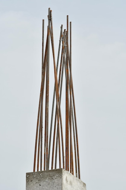 A close up of a metal structure with the number 2 on it