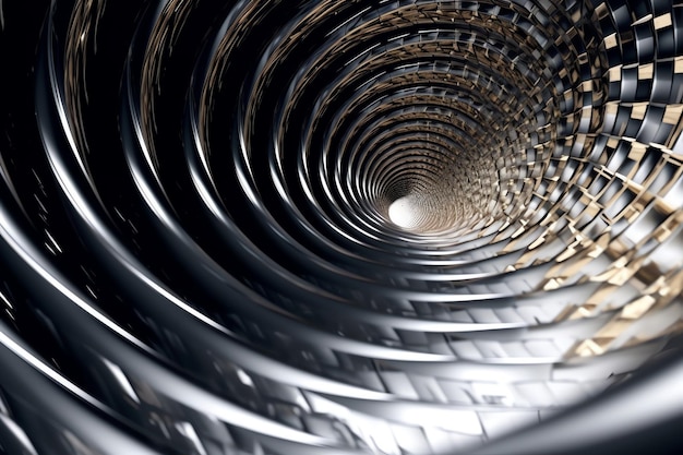 A close up of a metal structure with the sun shining on it.