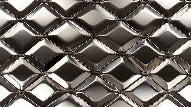 a close up of a metal surface with a pattern of squares generative ai