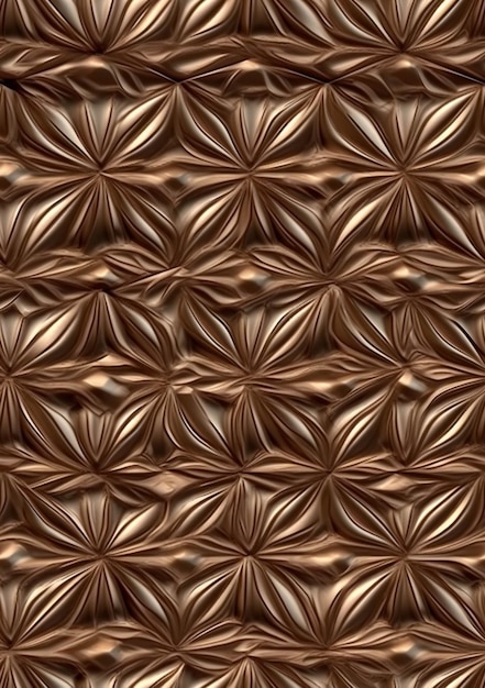 A close up of a metal surface with a pattern of wavy shapes generative ai