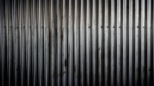 A close up of a metal wall with the word iron on it