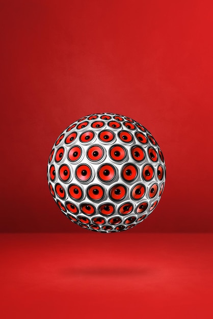 Close-up of metallic object against red background