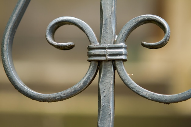 Close-up of metallic railing