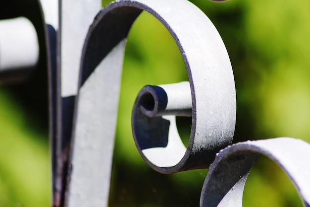 Photo close-up of metallic structure